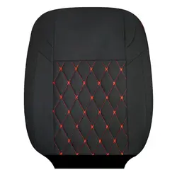 روکش صندلی مناسب ساینا و تیبا یک (جودون مشکی دوخت قرمز)