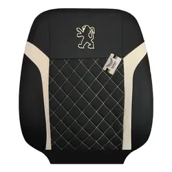 روکش صندلی مناسب پژو پرشیا (جودون مشکی خرجکار کرم)