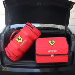 ست باکس نظم دهنده صندوق خودرو و ساک ورزشی (فراری) قرمز