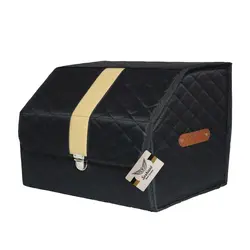 باکس نظم دهنده صندوق خودرو گلدوزی شده جنس برزنت (خرجکار کرم)