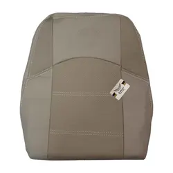 روکش صندلی مناسب MVM 110، تمام چرم کرم، گلدوزی خط صاف