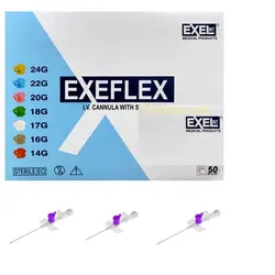 خرید آنژیوکت بنفش اکسل EXEL | قیمت آنژیوکت بنفش  | طبینو مارکت