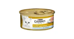 غذای گربه کنسرو گورمت گلد پته با طعم ماهی تن 85 گرمی Gourmet
