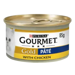 غذای گربه کنسرو گورمت گلد پته با طعم مرغ Gourmet chicken 85g