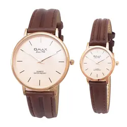 ست ساعت مچی عقربه ای زنانه و مردانه اوماکس مدل SC7491R85 - فروشگاه دالانپر