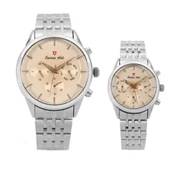 ست ساعت مچی عقربه ای زنانه و مردانه سوئیس آرت مدل 04-920003 - فروشگاه دالانپر