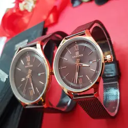 ست ساعت مچی عقربه ای زنانه ومردانه نیوی فورس مدل NF3013 - فروشگاه دالانپر