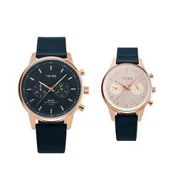 ست ساعت مچی عقربه ای زنانه و مردانه تریوا مدل Tic tac nikki - فروشگاه دالانپر