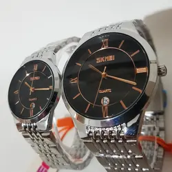 ست ساعت مچی عقربه ای زنانه و مردانه اسکمی مدل 9139 - فروشگاه دالانپر