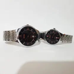 ست ساعت مچی عقربه ای زنانه و مردانه اسکمی مدل 9139 - فروشگاه دالانپر