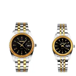 ست ساعت مچی عقربه ای زنانه و مردانه اسکمی مدل 9098 کد 04 - فروشگاه دالانپر