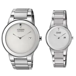 ست ساعت مچی عقربه ای زنانه و مردانه سیتی زن مدل AU1060-51A  GA1050-51A - فروشگاه دالانپر