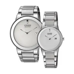 ست ساعت مچی عقربه ای زنانه و مردانه سیتی زن مدل AU1060-51A  GA1050-51A - فروشگاه دالانپر