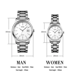 ست ساعت مچی عقربه ای زنانه و مردانه اسکمی مدل 93-1692 - فروشگاه دالانپر