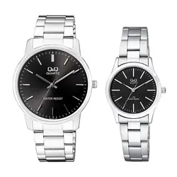 ست ساعت مچی عقربه ای زنانه و مردانه کیو اند کیو مدل QA46J212Y - فروشگاه دالانپر