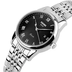 ست ساعت مچی عقربه ای زنانه و مردانه اسکمی مدل 9058B - فروشگاه دالانپر