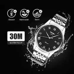 ست ساعت مچی عقربه ای زنانه و مردانه اسکمی مدل 9058B - فروشگاه دالانپر