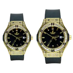 ست ساعت مچی عقربه ای زنانه و مردانه هابلوت مدل 6386 - فروشگاه دالانپر