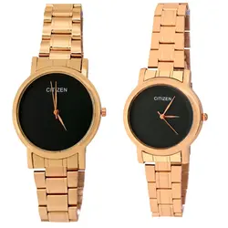 ست ساعت مچی عقربه ای زنانه و مردانه مدل لوکس کد cit01 - فروشگاه دالانپر