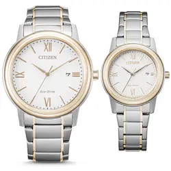 ست ساعت مچی عقربه ای زنانه و مردانه سیتی زن مدل FE1226-82A AW1676-86A - فروشگاه دالانپر