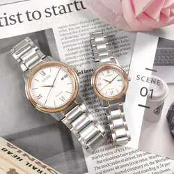 ست ساعت مچی عقربه ای زنانه و مردانه سیتی زن مدل FE1226-82A AW1676-86A - فروشگاه دالانپر