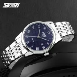 ست ساعت مچی عقربه ای زنانه و مردانه اسکمی مدل 9058BU - فروشگاه دالانپر