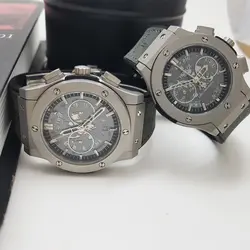 ست ساعت مچی عقربه ای زنانه و مردانه مدل HUb_کرنوگراف - فروشگاه دالانپر