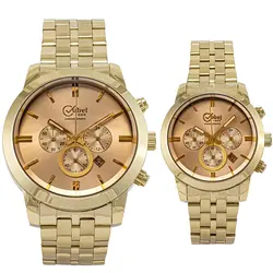 ست ساعت مچی عقربه ای زنانه و مردانه کوبل مدل CB6064 - فروشگاه دالانپر