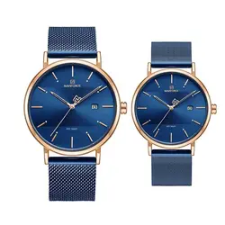 ست ساعت مچی عقربه ای زنانه و مردانه نیوی فورس مدل NF3008G - فروشگاه دالانپر