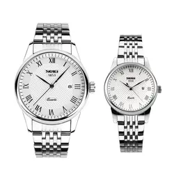 ست ساعت مچی عقربه ای زنانه و مردانه اسکمی مدل 9058S - فروشگاه دالانپر