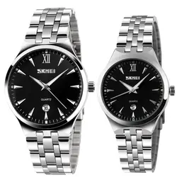 ست ساعت مچی عقربه ای زنانه و مردانه اسکمی مدل 9071 - فروشگاه دالانپر
