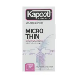 کاندوم کاپوت Micro Thin بسته 12 عددی