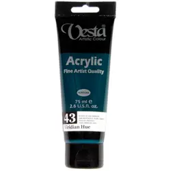 رنگ اکریلیک وستا 75 میل - سبز 43