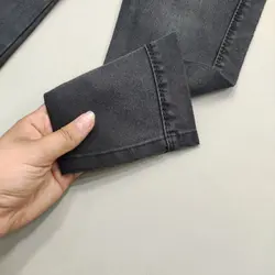 شلوار لی ذغال سنگی کد 1956