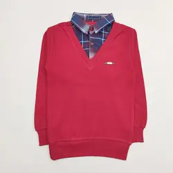 بلوز 2 یقه چهارخونه