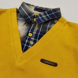 بلوز 2 یقه چهارخونه