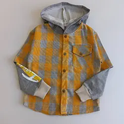 پیراهن هودی کشمیر چهارخونه