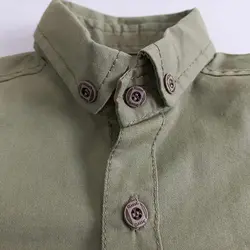 پیراهن کتان دو جیب