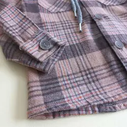 پیراهن کشمیر کلاهدار دو جیب