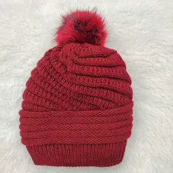 کلاه شال گردن پوم دار راه راه