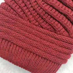 کلاه شال گردن پوم دار راه راه