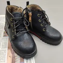 بوت مشکی تو خز Fashion