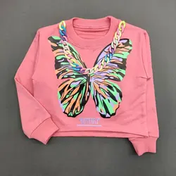 کراپ آستین بلند پروانه