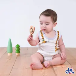 بادی نوزادی رکابی نیلی مدل فرندز frinds 8916