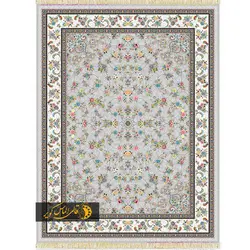 فرش ماشینی طرح گیلدا نقره ای