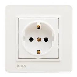 پریز برق ارت دار جهان الکتریک مدل ویترا Jahan Electric Switch And Sockets Vitra White