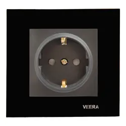 پریز برق ارت دار ویرا مدل کریستال - کرمی شاپ (فروشگاه آنلاین الکتریکی کرمی)