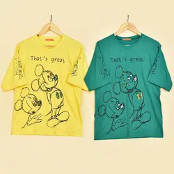 4952 - تیشرت میکی موس منجوق دوزی رنگی بسته 10 عددی ( عمده )