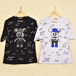 6094 - تیشرت منجوق دوزی طرح میکی موس رنگی بسته 10 عددی ( عمده )