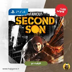 اکانت قانونی بازی inFAMOUS Second Son مخصوص ps4 | ظرفیت دو | حاجی گیم مرکز فروش نقد و اقساط انواع میز و صندلی